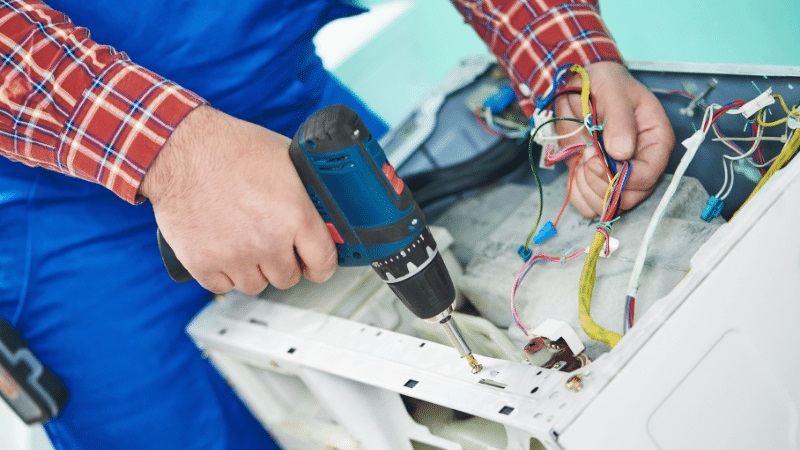 Beypazarı Amana Amana çamaşır makinesi kart tamiri – Su almama arızası orijinal parça ile giderildi. - Teknik servis örneği
